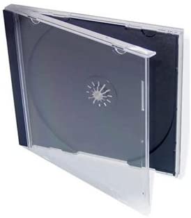 Custodia CD Jewel Case Vassoio Nero (5 pezzi)