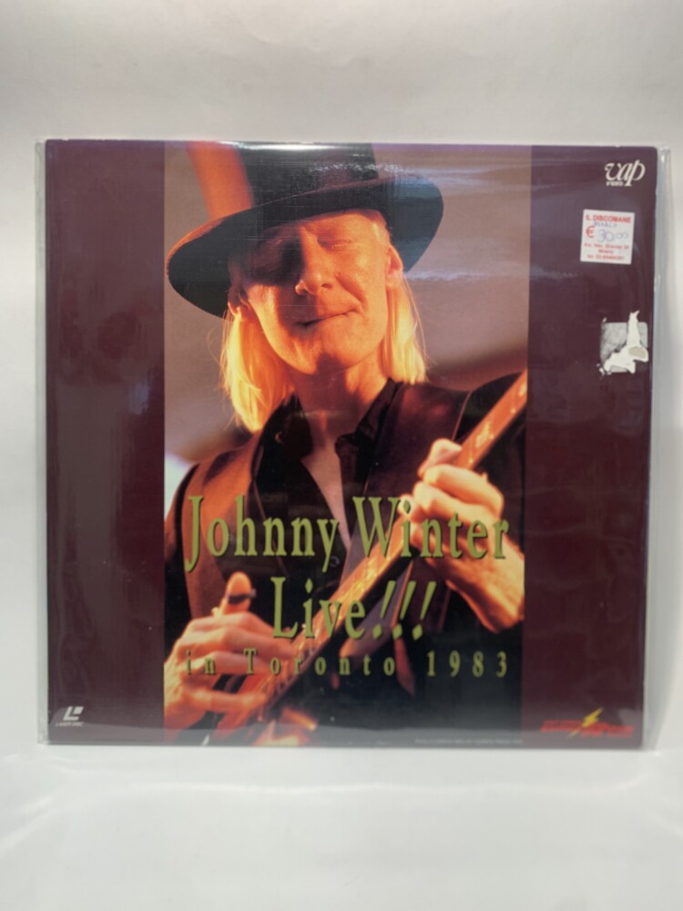 Laserdisc - Johnny Winter "Johnny Winter Live !!! In Toronto 1983"