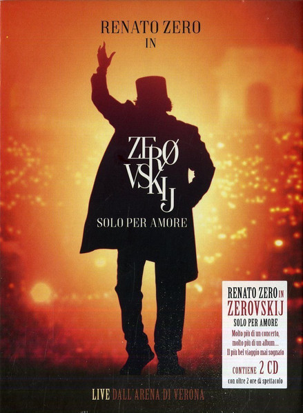 Renato Zero "Zerovskij Solo Per Amore (Live Dall'Arena Di Verona)" CD BOX