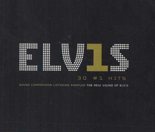 Elvis Presley " 30 #1 Hits Sound Comparison Listening Sampler (The New Sound Of Elvis) " CD PROMO SAMPLER