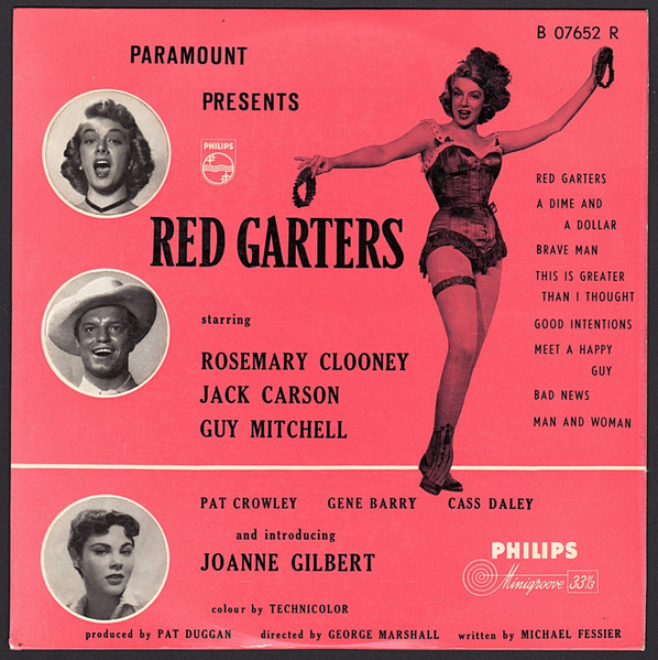 Rosemary Clooney, Guy Mitchell, Joanne Gilbert – Red Garters (10 pollici)