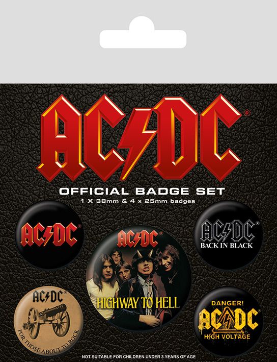 AC/DC (SPILLE - PINS BADGE PACK)