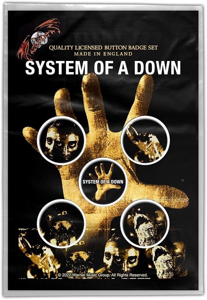 SYSTEM OF A DOWN (SPILLE - PINS BADGE PACK)