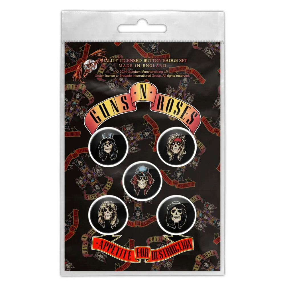 GUNS N ROSES (SPILLE - PINS BADGE PACK)