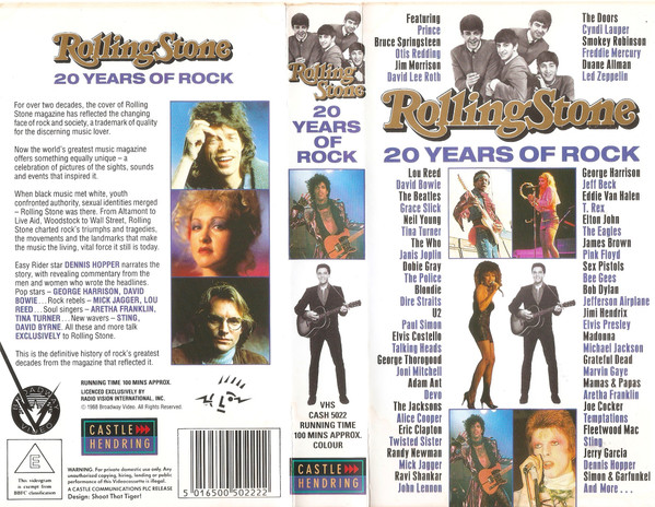 Various – Rolling Stone 20 Years Of Rock VHS