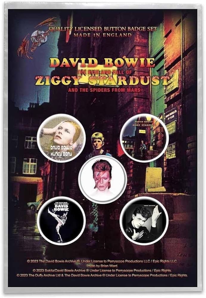 DAVID BOWIE (SPILLE – PINS BADGE PACK)