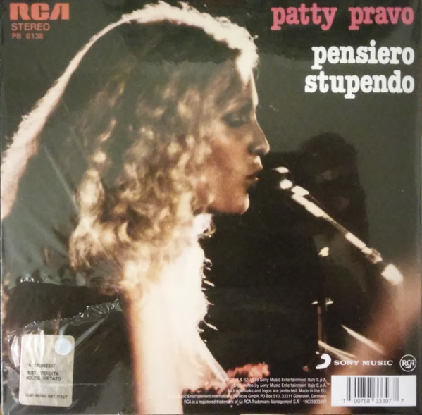 Patty Pravo – Pensiero Stupendo 45 giri
